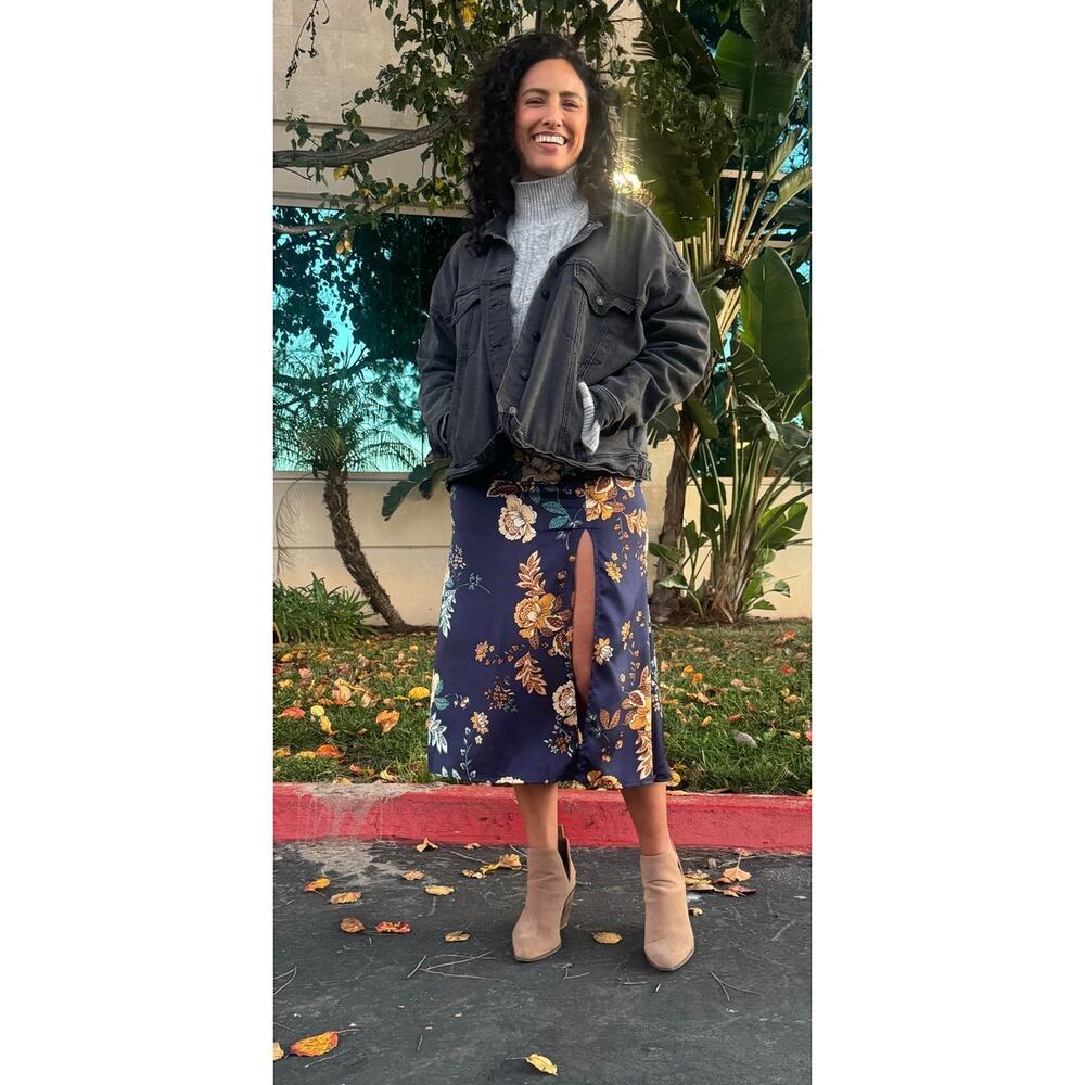 LED ZEPPELIN Upcycled Gray Denim Jacket Retro Vintage Band 60s Rock Size 2XL - Picture 3 of 11